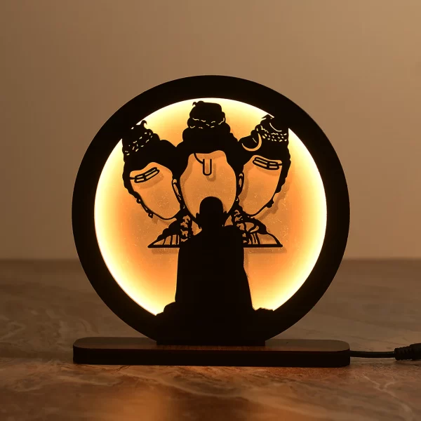 Swami Samartha and Guru Dattatreya Table Lamp